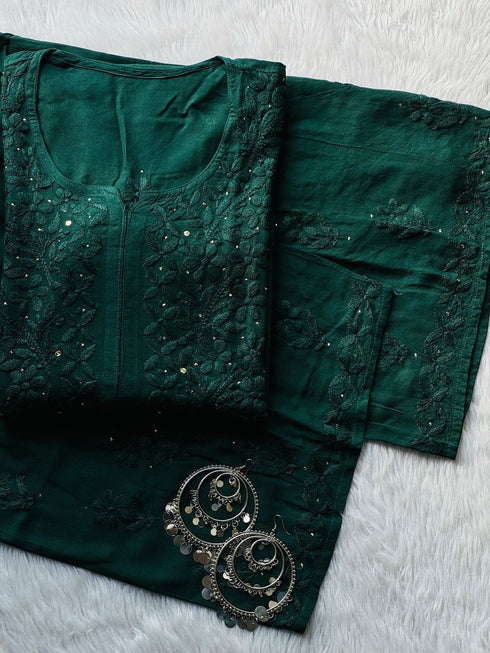 Premium Viscose Ghass Patti Kurti